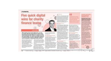 Five digital tips for charity finance professionals