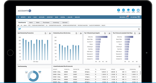 multi company consolidation on screen