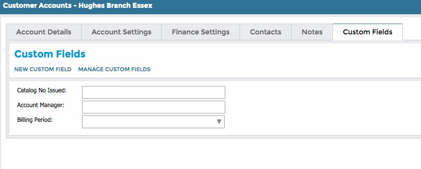 accounts fields
