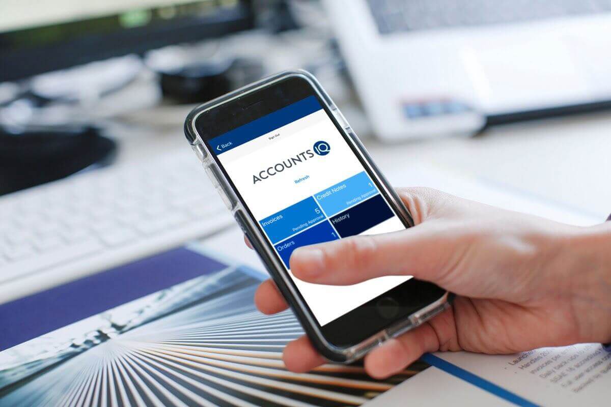 AccountsIQ's mobile workflow approval and expenses application