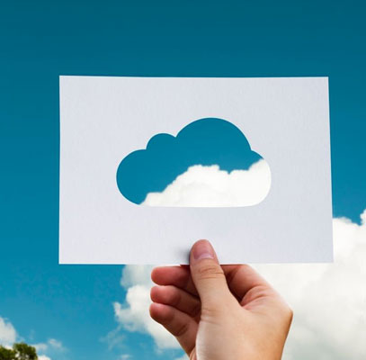 Clouds and a makeshift cloud